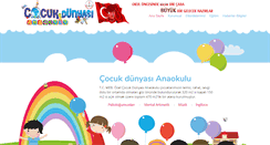 Desktop Screenshot of cocukdunyasianaokulu.net